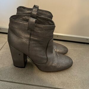 Laurence Dacade Silver Booties